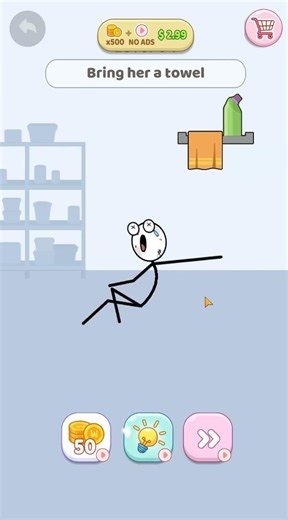 Grab Crazy Level 84 bring her a towel #gameplay #walkthrough