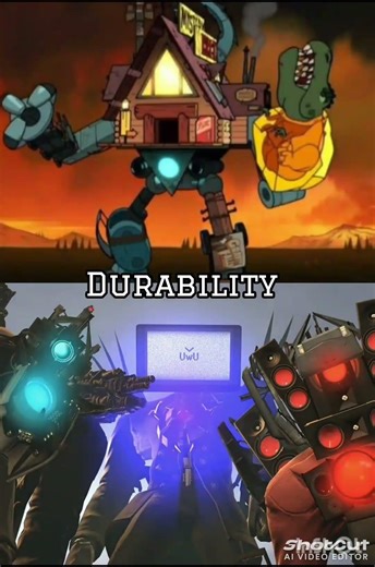 shacktron vs trío Titan (remake) #gravityfalls #skibiditoilet