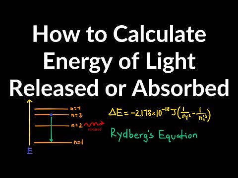 How to Calculate Energy of Light Absorbed or Released