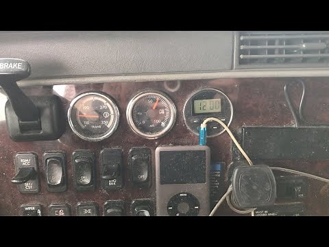 Dash gauge light and clock replacement on Freightliner Coronado. Plus trucker shopping spree!