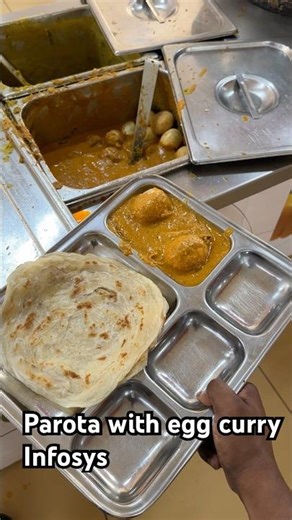 Parota with egg curry #hyderabad #indianfood #food #indianfood #egg #parota #infosys #claude #openai