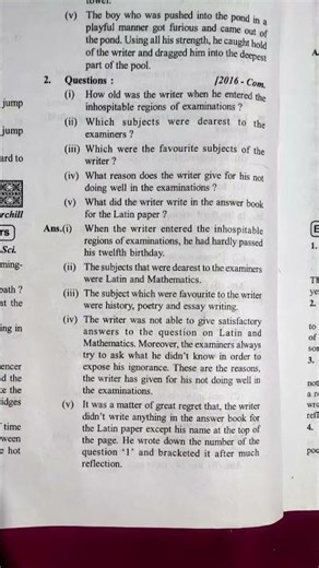 +2 2nd Year English | ON EXAMINATIONS |2 Marks Questions and Answers