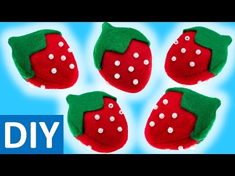 Strawberry Plush Tutorial 🍓 | Easy & Cute Felt Food Craft