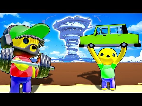 Giant POO Tornado Causes TSUNAMI in Wobbly Life!