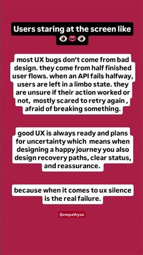 API fail error scenarios #api #uxdesign #productdesigner