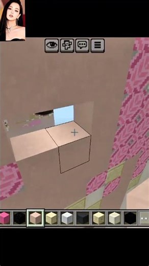 BLACKPINK Jisoo (Kim Jisoo) Pixel Art in Minecraft! 🌸 #shorts #blackpink #jisoo