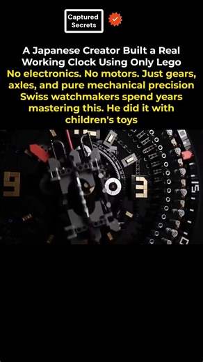 A Japanese Creator Built a Real Working Clock Using Only Lego — No Electronics Hidden Inside