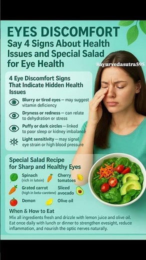 4 Eye Problems & Best Salad for Sharp Eyes 👀🥗