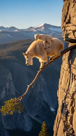 The Heartwarming Adventure of a Baby Goat and Its Mother