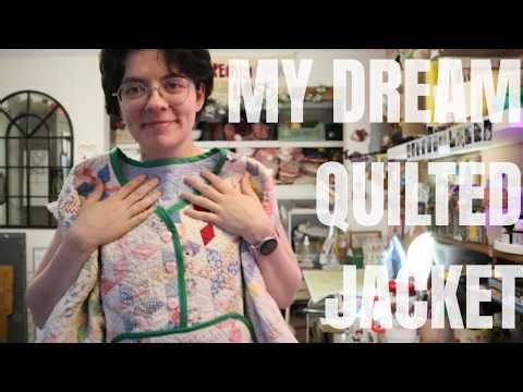 Making the Patty Pullover quilted jacket // Sewing vlog