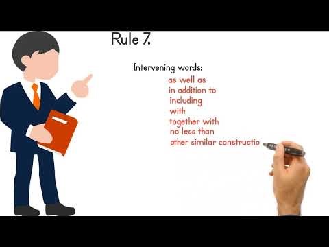 VIDEO 17 RULES ON SUBJECT VERB AGREEMENT