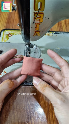 Simple steps to sew a neat square hanging. 🪡SewingTips #SquareHanging #EasySewing #DIYDecor #sewing