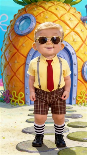 Das Baby tanzt SpongeBob🧽 #spongebob#spongebobmusical #ethanslater #spongebobsquarepants#musicaltheatre