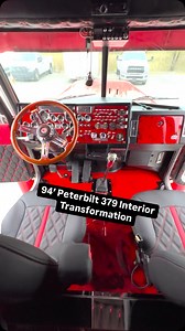 5.4K views · 601 reactions | Peterbilt 379 Interior Transformation! #trucks #peterbilt #peterbilt379 #semitrucks #truckdriver #trucklife #truckparts #custominterior #18wheeler #trucking #truckdaily #trucknation #trucklovers | Florida Finest Customs | Facebook