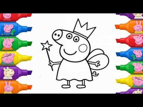 Drawing Peppa Pig | Easy Drawing and Coloring for Kids
