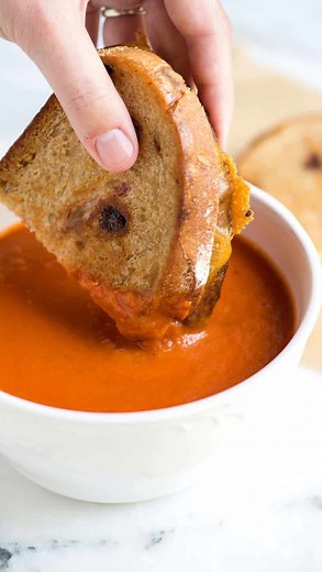Adam and Joanne Gallagher on Instagram: "This easy tomato soup recipe makes one of the best bowls of soup I’ve made. It’s shockingly simple and calls for only three main ingredients (butter, onion, and tomatoes). Don’t let the short ingredient list fool you, this soup is absolutely delicious!🍅Ingredients below! Recipe is linked in our bio @inspiredtaste or you can google “Inspired Taste Tomato Soup” 4 tablespoons unsalted butter 1/2 large onion, cut into large wedges 1 (28-ounce) can tomatoes, 