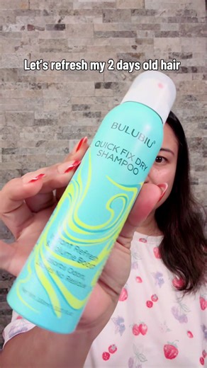 Refreshing 2-day-old hair in seconds Oil gone, volume back, no wash needed 💁‍♀️ @BuluBiu-Store