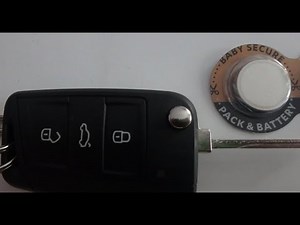 Replacement of the battery of a Skoda Kamiq remote control