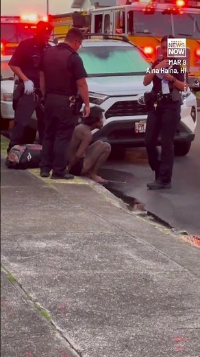 EXCLUSIVE: Video shows Aina Haina man moving rubble as fire burns nearby