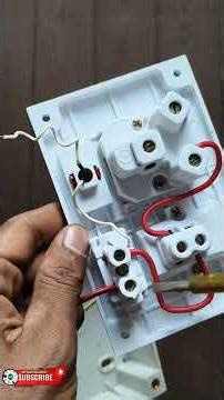 How to Connect Switch Indicator Fuse and 3 Pin Socket Board Electrical Wiring.