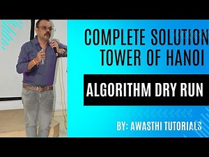 Solution of Tower Of Hanoi Problem (Recursive Approach): Implementation of Recursive code