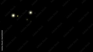 Animated sparkles. A section with a single color, then multicolor sparkles. Pre-rendered with a transparent background.