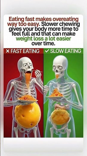 Fast Eating vs Slow Eating | See What Happens Inside Your Body