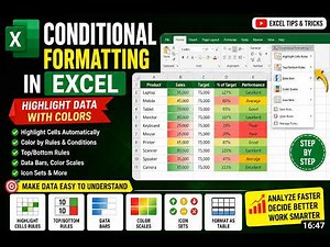 Conditional Formatting in Excel 🎨🔥 | Highlight Data with Colors | Excel Tips #Shorts