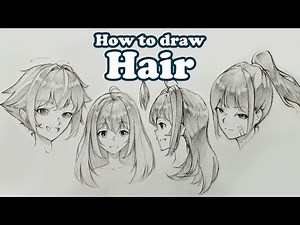 How To Draw Hair For Anime Girl [Tutorial]