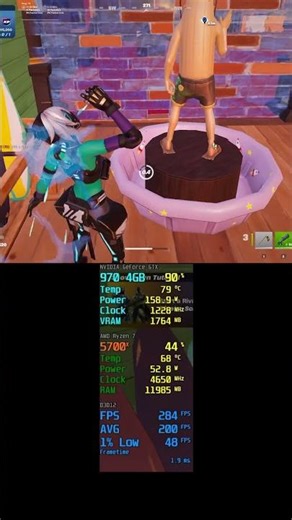 +200 FPS GTX 970 4GB + Ryzen 7 5700x - Fortnite Chapter 7 Season 2 #shorts