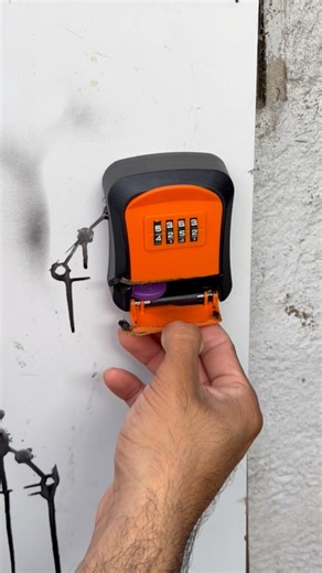 How to open a key safe lock #diy