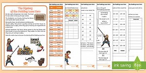 Year 2 The Mystery of the Pudding Lane Hero Addition and Subtraction Maths Mystery Game