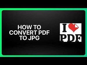How To Convert PDF to JPG in iLovePDF! Tutorial