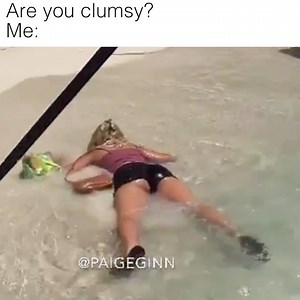 45M views | CAP: Are you clumsy? Me: Credit: Video by Paige Ginn Credit: https://www.instagram.com/paigeginn/?hl=en https://www.facebook.com/paigeginnofficial/ | LOLKidz | Facebook