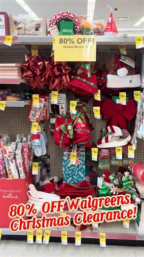 80% Walgreens Christmas Clearance Happening Now! #visuals