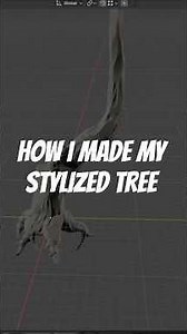Making Stylized Tree for my Unity Package #leveldesign #3dgamedevelopment #gaming #blender3d #tree