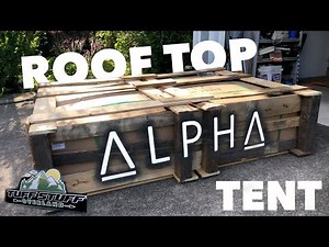 TUFF STUFF ALPHA - Roof Top Tent - UNBOXING & Trailer Build - Part 1