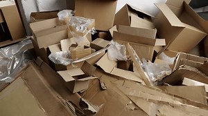 Cardboard Film Waste Used Shipping Boxes Stock Footage Video (100% Royalty-free) 1104183207 | Shutterstock