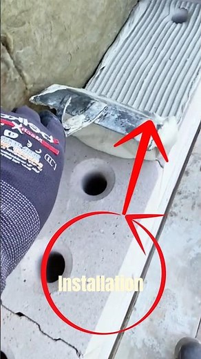 Modern Hollow Brick Installation — Fast & Precise Wall Construction Technology!