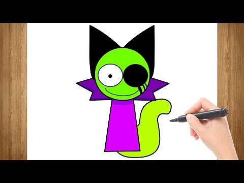 How To Draw ACID - INCREDIBOX SPRUNKI PYRAMIXED