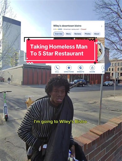 Taking a Homeless Man to a 5-Star Restaurant