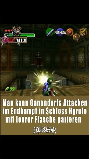 Zelda Fakten "Short" Gehalten – Ocarina of Time Fakten - Ganondorf Flaschen Meta