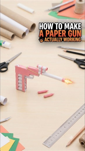 How to make a paper gun actually working #short #video #viral #subscribe