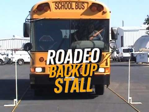 School Bus Backup Stall - Roadeo Training / Step-by-Step