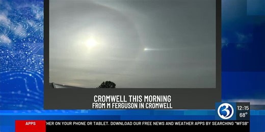 High level clouds lead to sundog