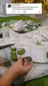386K views · 4K reactions | Paano magbutas at maglagay ng Ring sa Curtain? #sewingtutorial #sewer #sewing #curtainmaker #followerseveryone #RingCurtain | Jasmin B Ortiz | Facebook