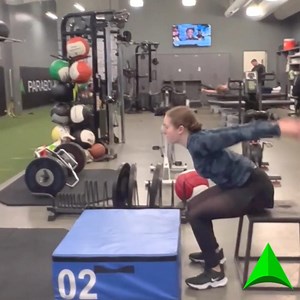 Want to clean up a jump? Effective force production requires a requisite amount of strength, range of motion at the hips, and the ability to absorb the force produced. When people lack one or all of these qualities, they can compensate when performing jumping/landing activities which could increase the chance of injury or pain. Using a box jump helps reduce the amount of force a person needs to absorb on the landing of their jump. Further, starting in a seated position helps reinforce a non-comp