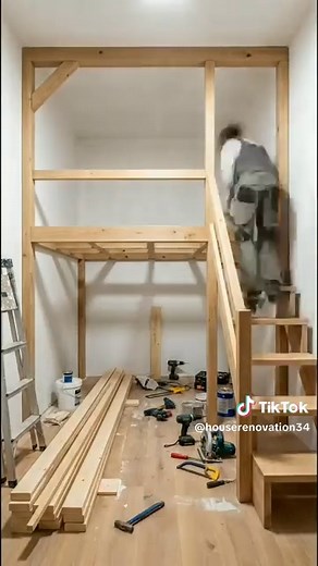 Maximize Space with a Loft Bed and Stairs