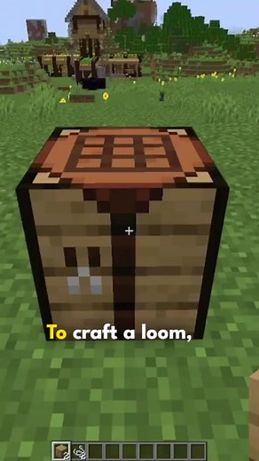 Craft a Loom #minecraft #minecrafttutorial #minecrafthacks #minecraftmemes #minecraftloom #minecrafter