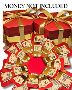 Red Explosion Money Gift Box Kit - Personalized & Pre-assembled - Etsy